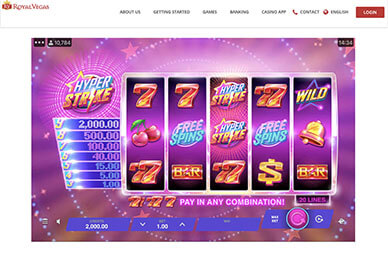 Royal Vegas Casino Lobby